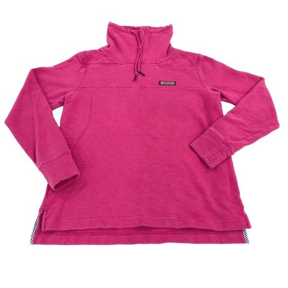 Vineyard Vines Tops - Vineyard Vines Pink Slub Funnel Neck Shep Shirt Pullover